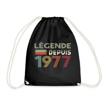 Légende Depuis 1977 - Sac de sport léger - noir - Devant
