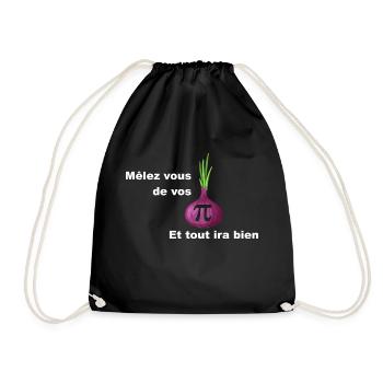 opignon rouge Melez vous - Sac de sport léger - noir - Devant