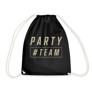 Party Team - Drawstring Bag - black - Front