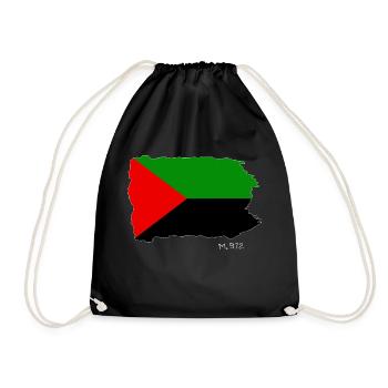 MARTINIQUE TORN FLAGM.972 (White) - Sac de sport léger - noir - Devant