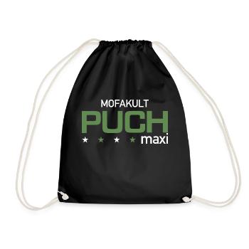Puch Maxi - Turnbeutel - Schwarz - Vorne