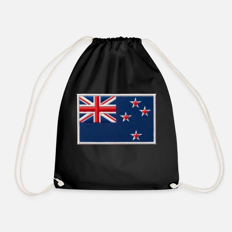 Neuseeland Aotearoa Kiwi 24 - Turnbeutel - Schwarz
