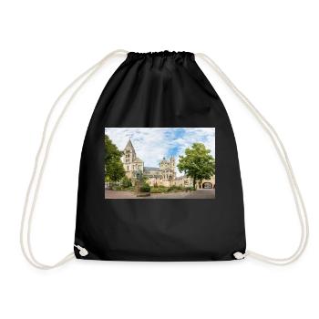The Munsterkerk (Munsterkerk) in Roermond - Drawstring Bag - black - Front