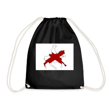 Alabama State Flag Cowboy - Drawstring Bag - black - Front