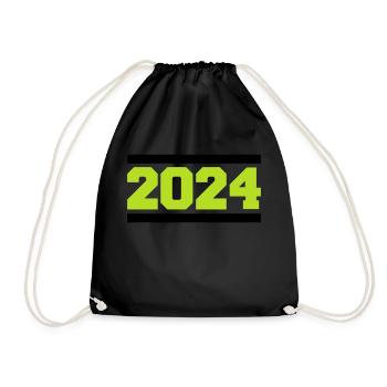 2024 - Turnbeutel - Schwarz - Vorne