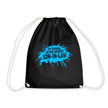 C’est officiel, je suis le gendre préféré qui dit - Sac de sport léger - noir - Devant