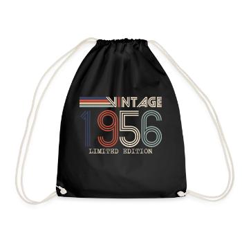Vintage 1956 Cadeau Anniversaire - Millésime 1956 - Sac de sport léger - noir - Devant