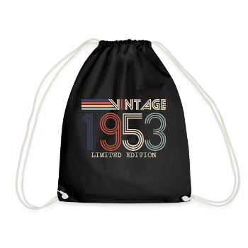 Vintage 1953 Cadeau Anniversaire - Millésime 1953 - Sac de sport léger - noir - Devant