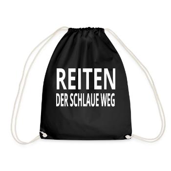 Reiten - Turnbeutel - Schwarz - Vorne