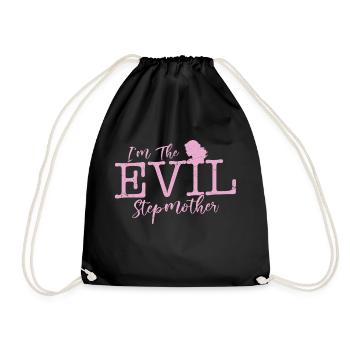 I'm The Evil Stepmother Bonus Mom Adoption - Drawstring Bag - black - Front