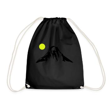 Mountains Mountains - Drawstring Bag - black - Front