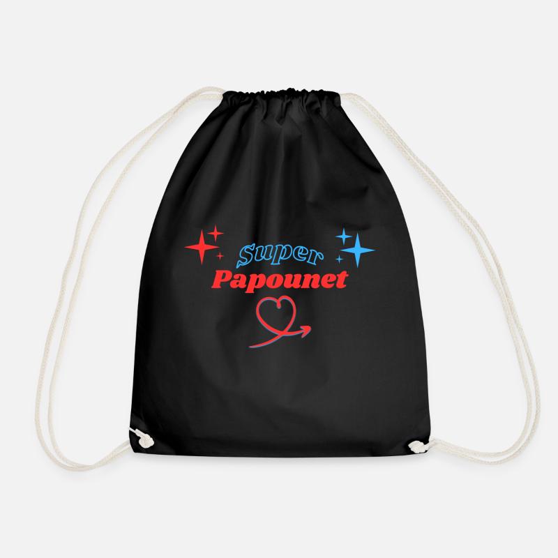 Super Papounet - Turnbeutel - Schwarz