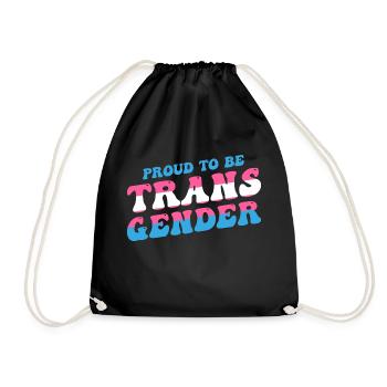 Fier d’être transgenre - LGBTQ Pride Transgenre - Sac de sport léger - noir - Devant