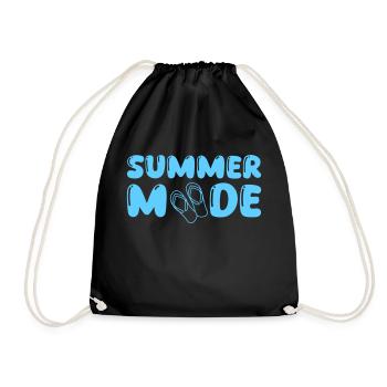 summer mode - Turnbeutel - Schwarz - Vorne