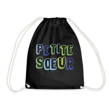 Petite sœur, naissance, grossesse - Sac de sport léger - noir - Devant