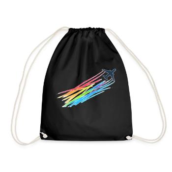 Rainbow Machine - Turnbeutel - Schwarz - Vorne