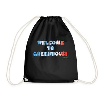 greenhouse effect - Drawstring Bag - black - Front
