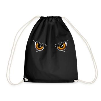 Halloween Augen - Turnbeutel - Schwarz - Vorne