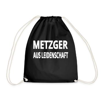 Metzger - Turnbeutel - Schwarz - Vorne