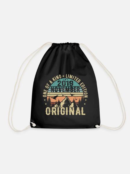 November 2019 Geburtstag Geschenk - November 2019 - Turnbeutel - Schwarz