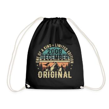 Légendes Anniversaire Décembre 2009 Naissance Cadeau - Sac de sport léger - noir - Devant