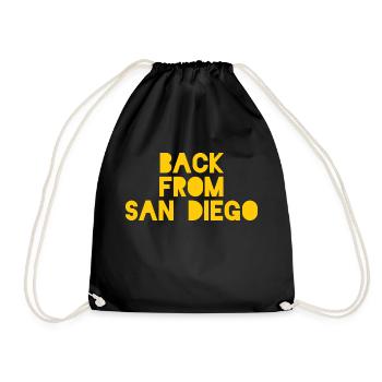 Back from San Diego - Turnbeutel - Schwarz - Vorne
