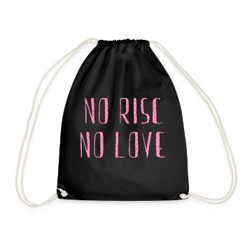 pas de risc pas d’amour - Sac de sport léger - noir - Devant