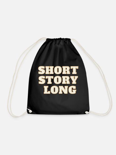 short story long - Turnbeutel - Schwarz