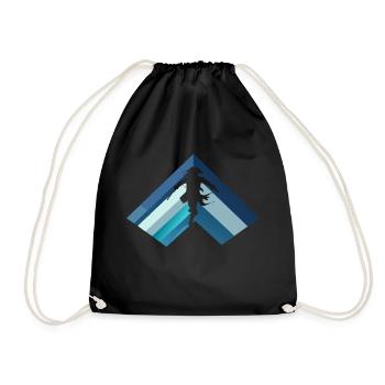 Piraten Piratenflagge - Turnbeutel - Schwarz - Vorne