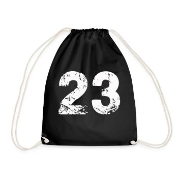 23 - Drawstring Bag - black - Front