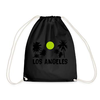los angeles - Turnbeutel - Schwarz - Vorne