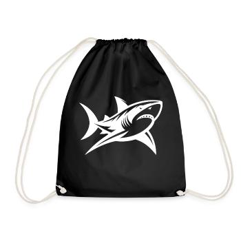 Le requin des profondeurs rencontre le tatouage Sharp et élégant - Sac de sport léger - noir - Devant