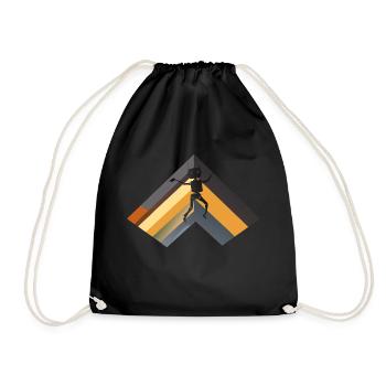 Robot Machine - Drawstring Bag - black - Front