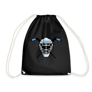Hockey Goalie Maske Finnland - Turnbeutel - Schwarz - Vorne