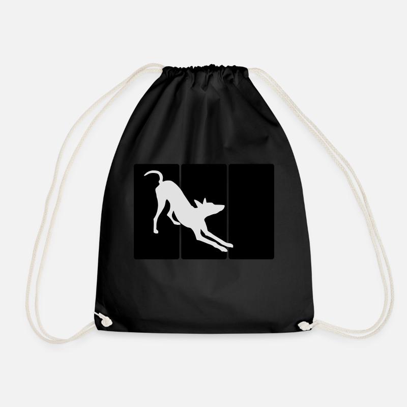 Podenco, ibizan hound 1 - Turnbeutel - Schwarz