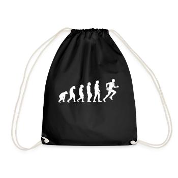 Running evolution - Drawstring Bag - black - Front