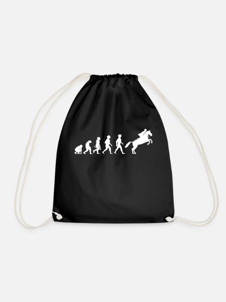 Evolution Reitsport Reiten Reiter Pferdesport - Turnbeutel - Schwarz