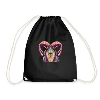ARIES - Drawstring Bag - black - Front