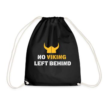 No Viking left behind! - Turnbeutel - Schwarz - Vorne