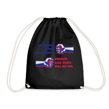 POLITIQUE, FRONT NATIONAL, DEMOCRATIE - Sac de sport léger - noir - Devant