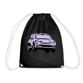 Rally car, race car - Sac de sport léger - noir - Devant