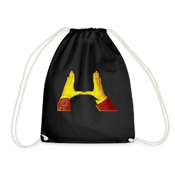 hands - Sac de sport léger - noir - Devant