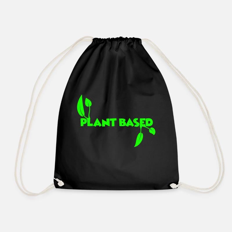 plant based - Turnbeutel - Schwarz