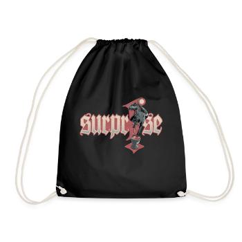 Surprise - Drawstring Bag - black - Front