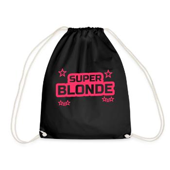 super blonde - Sac de sport léger - noir - Devant
