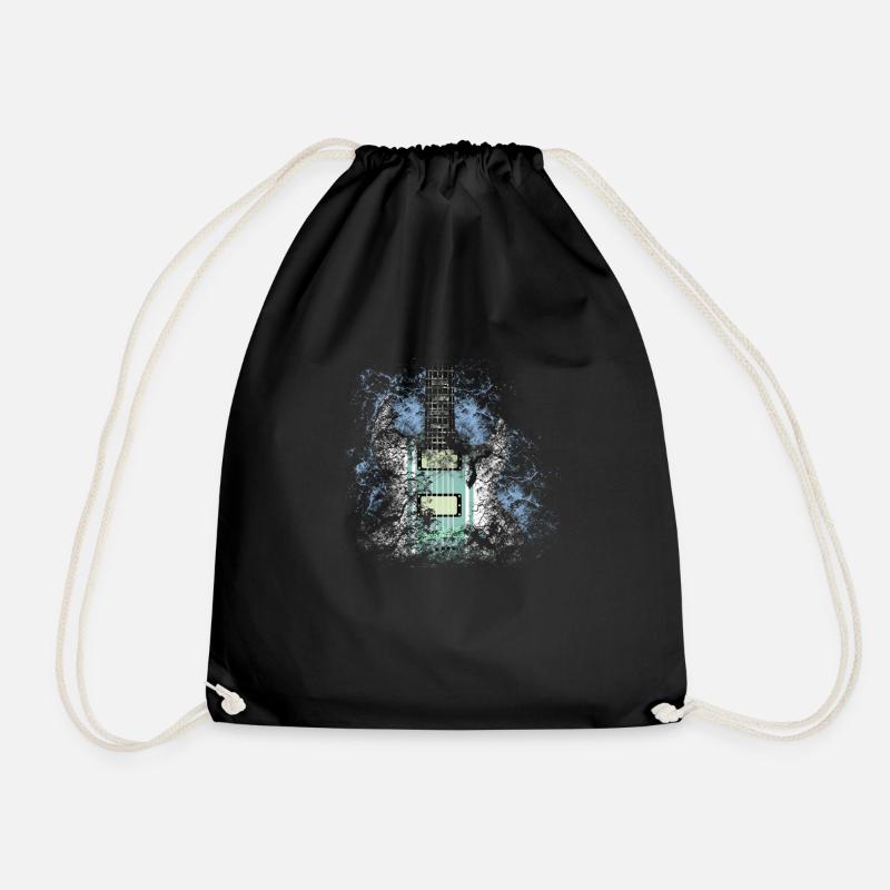 Electric guitar - Drawstring Bag - black