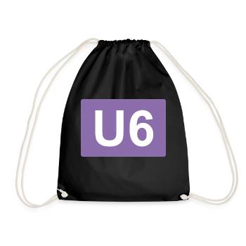 Berlin U-Bahn U6 - Turnbeutel - Schwarz - Vorne