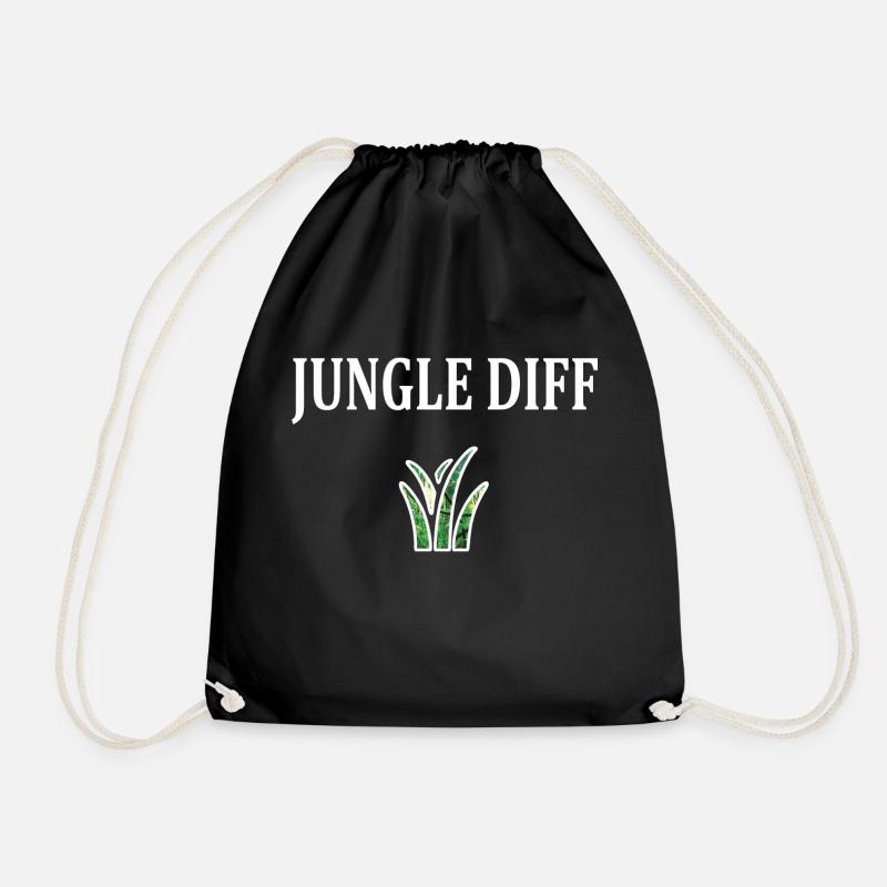 league legend Jungle Diff Weis - Turnbeutel - Schwarz