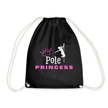 Pole Princess Pole Fitness Gift Birthday - Drawstring Bag - black - Front