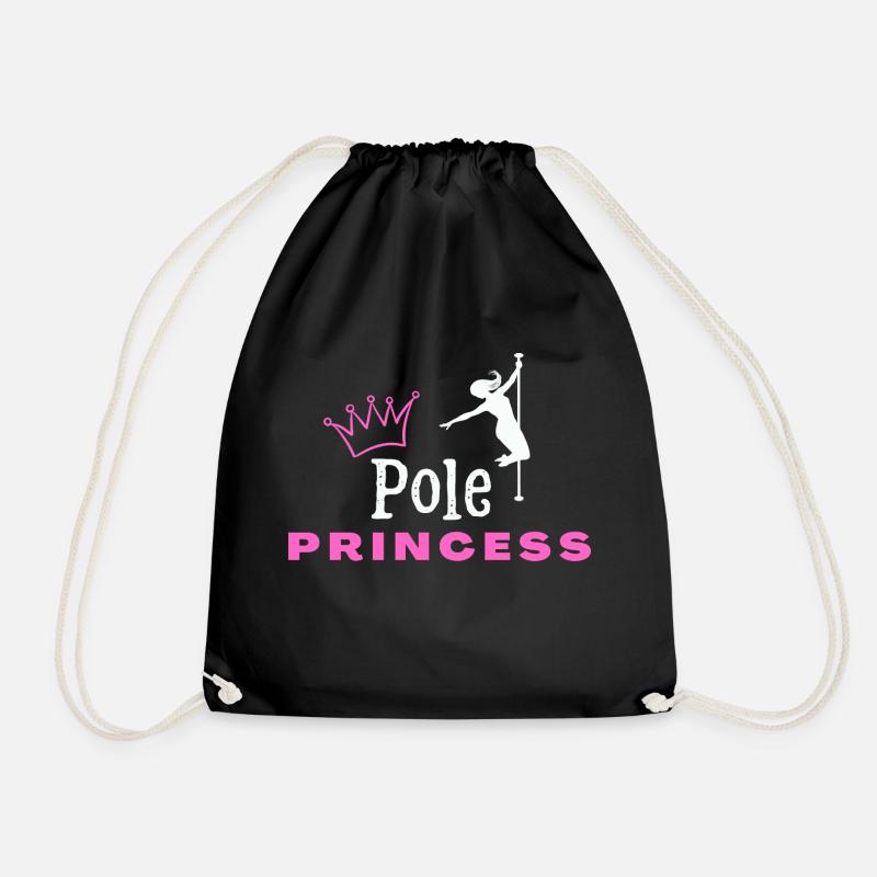 Pole Princess Pole Fitness Geschenk Geburtstag - Turnbeutel - Schwarz